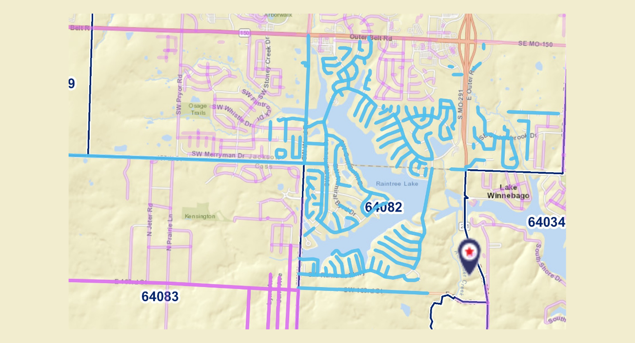 Olathe Northwest Map